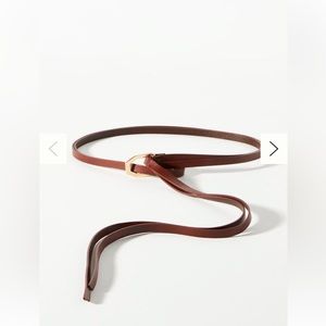 NWT Anthropologie skinny double wrap brown belt Size Small